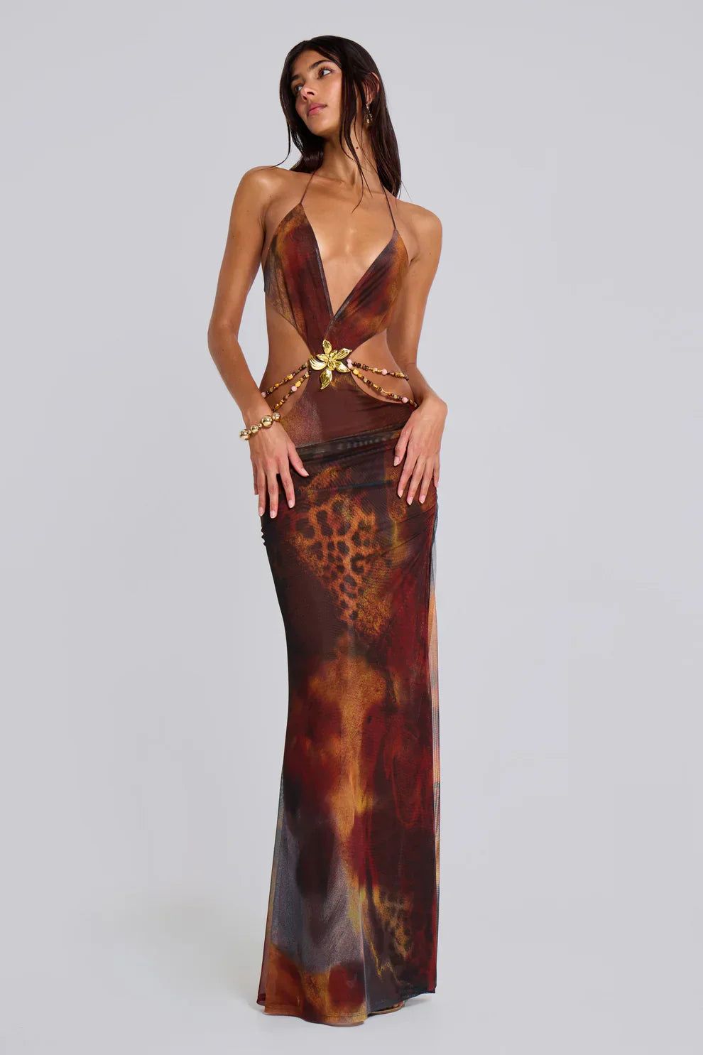 "Jungle" Maxikleid