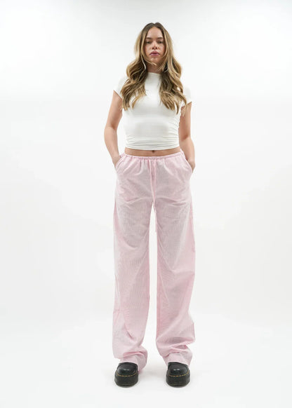 "Jennifer" Leinenhose Rosa