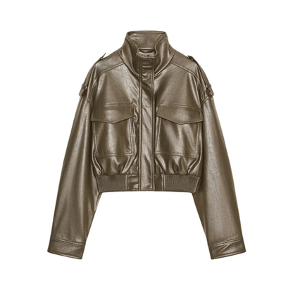 "Yara" Bomber Lederjacke