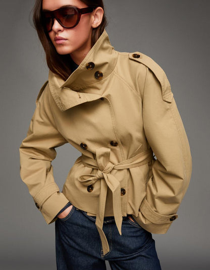 Viraler Short Trenchcoat