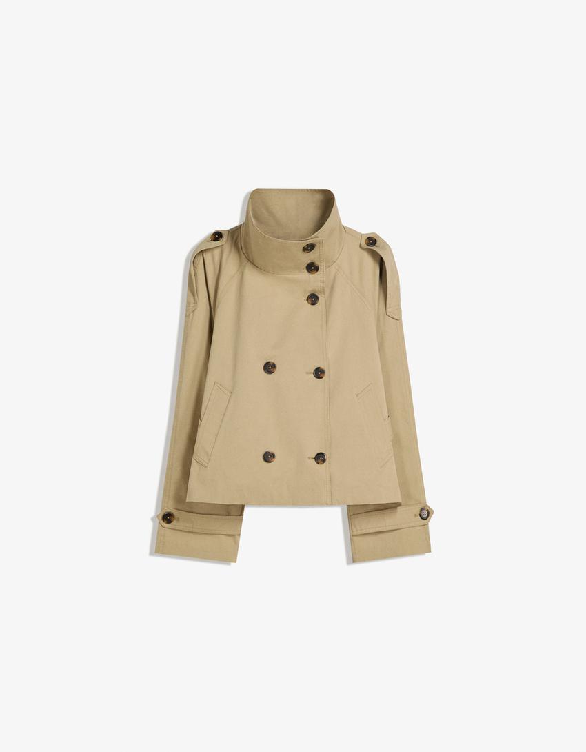 Viraler Short Trenchcoat